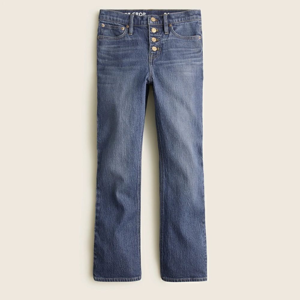 J.Crew 2022 10" demi-boot crop jean in Stone Street wash